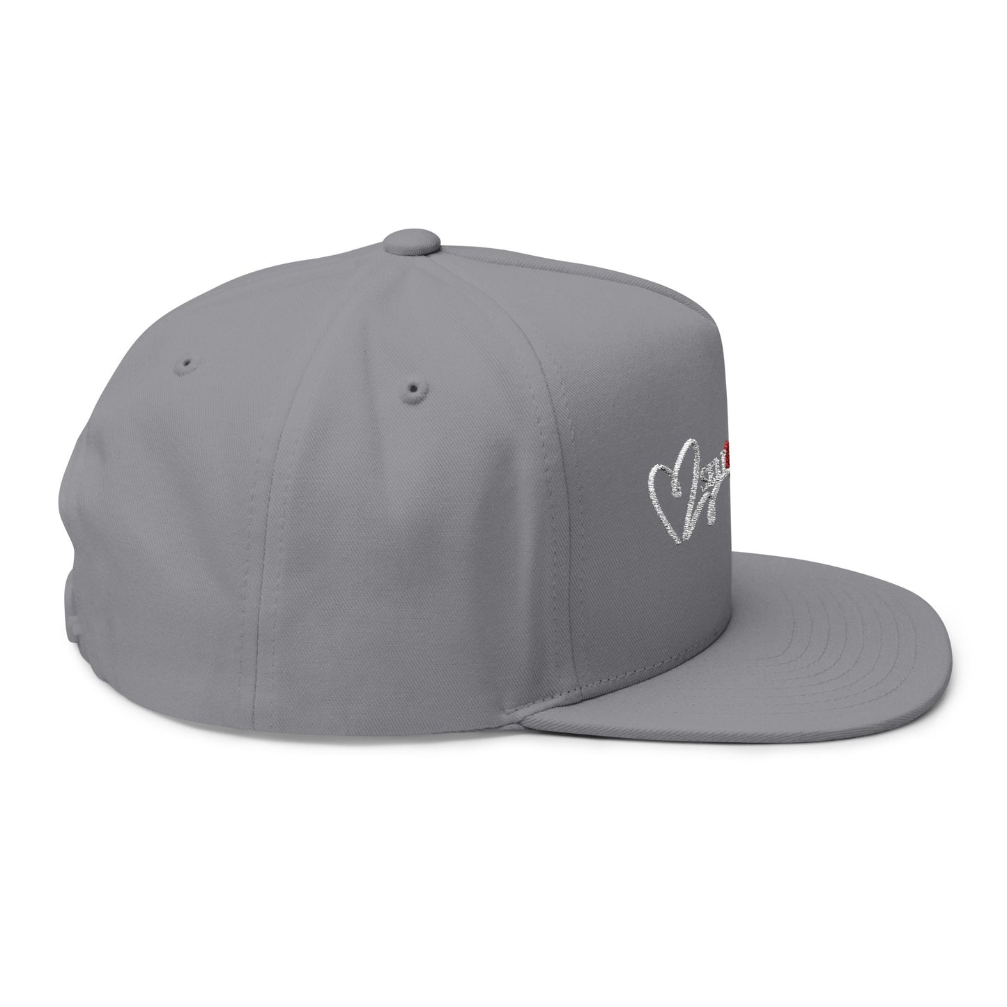 Self Love Embroidered Flat Bill Cap