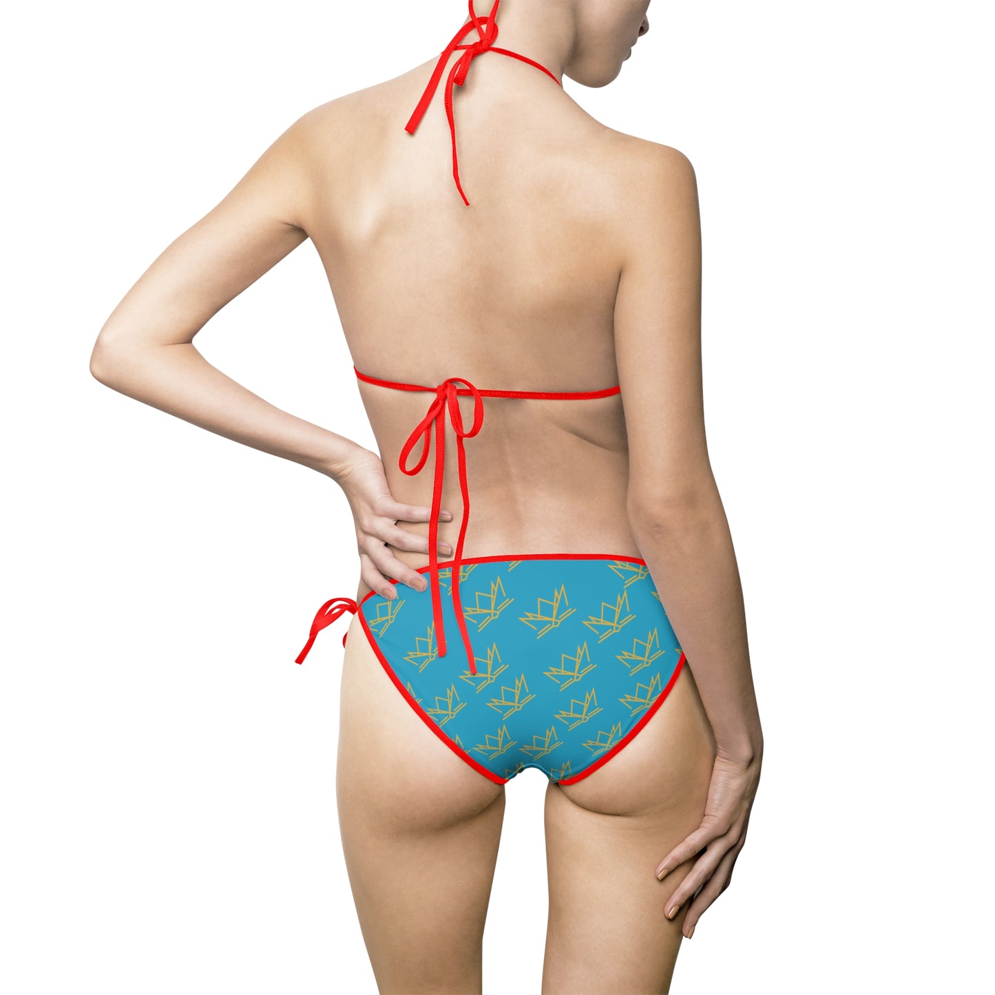 Crown Women's Bikini Swimsuit(turquoise)