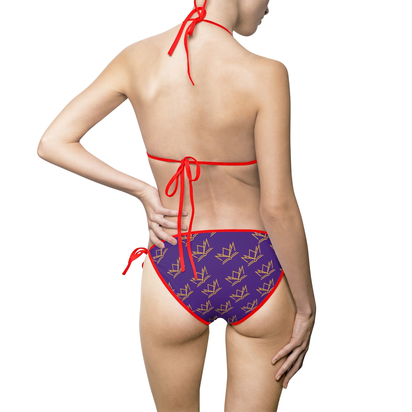 Crown Women's Bikini Swimsuit(purple)