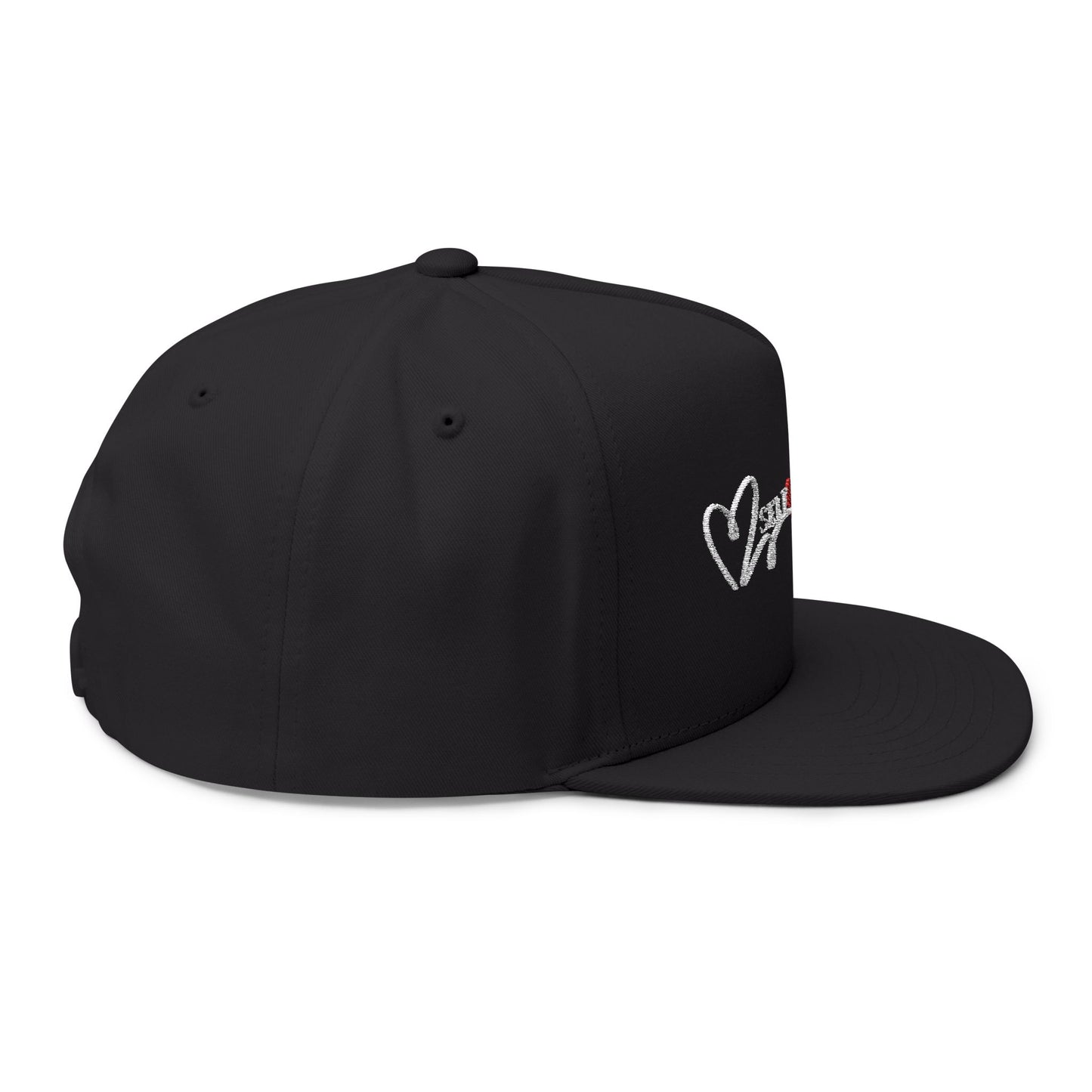 Self Love Embroidered Flat Bill Cap