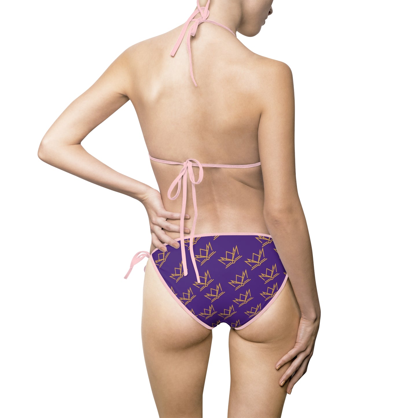 Crown Women's Bikini Swimsuit(purple)